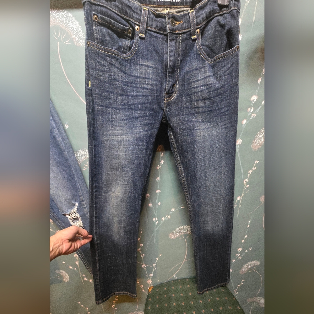Signature by Levi Strauss Medium Blue Straight Leg Jeans